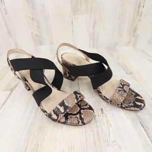 Cole Haan Grand Women's Leather Snake Print Sandals 9.5